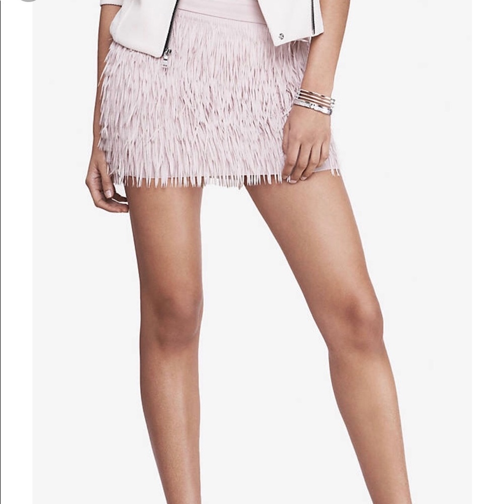 Express fringe Mini Skirt